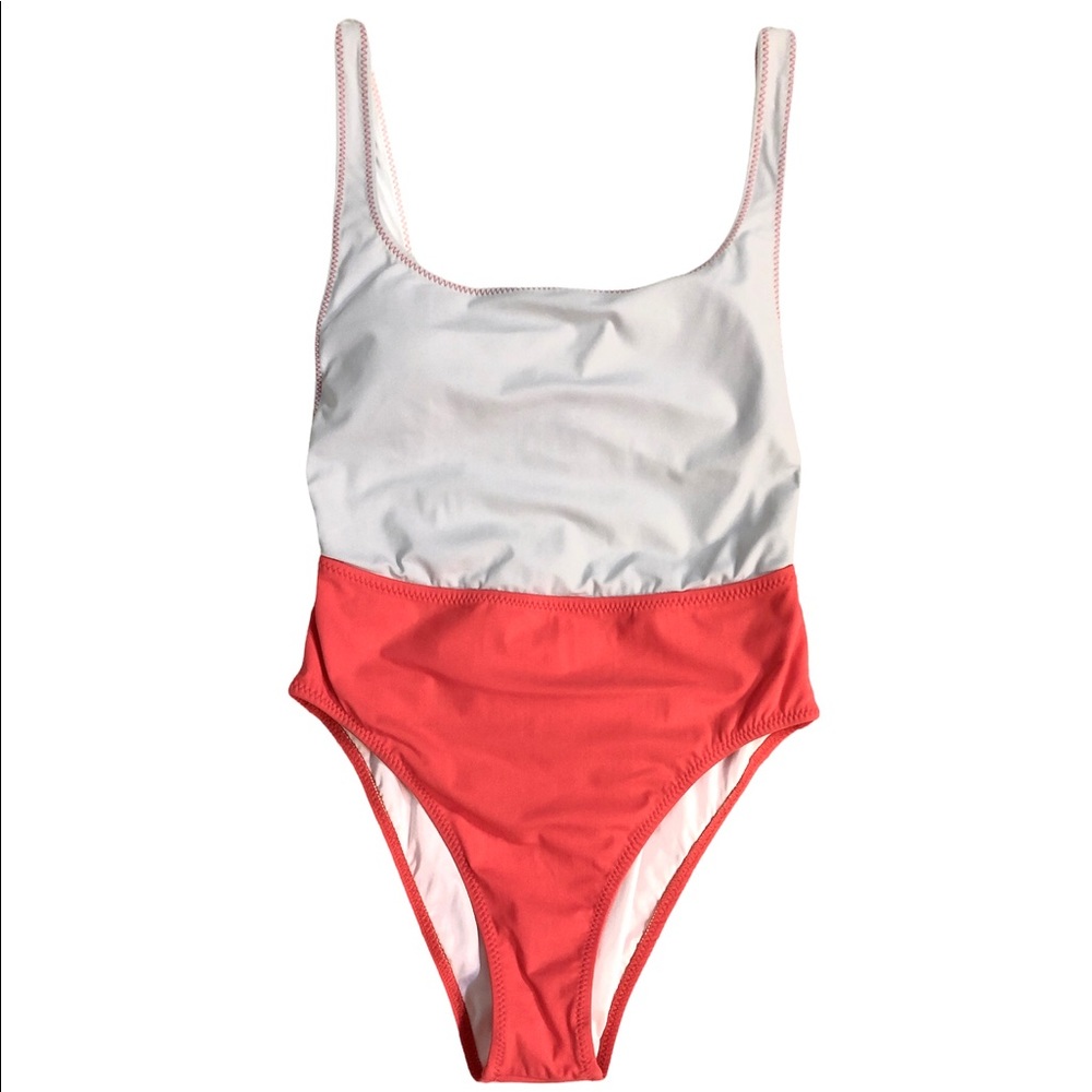 Koreswim Color Block One Piece Swimsuit XS